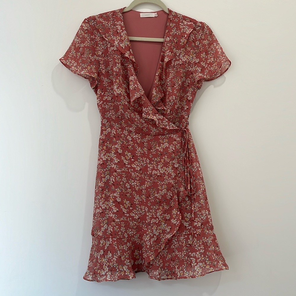 Lush Wrap Floral Dress